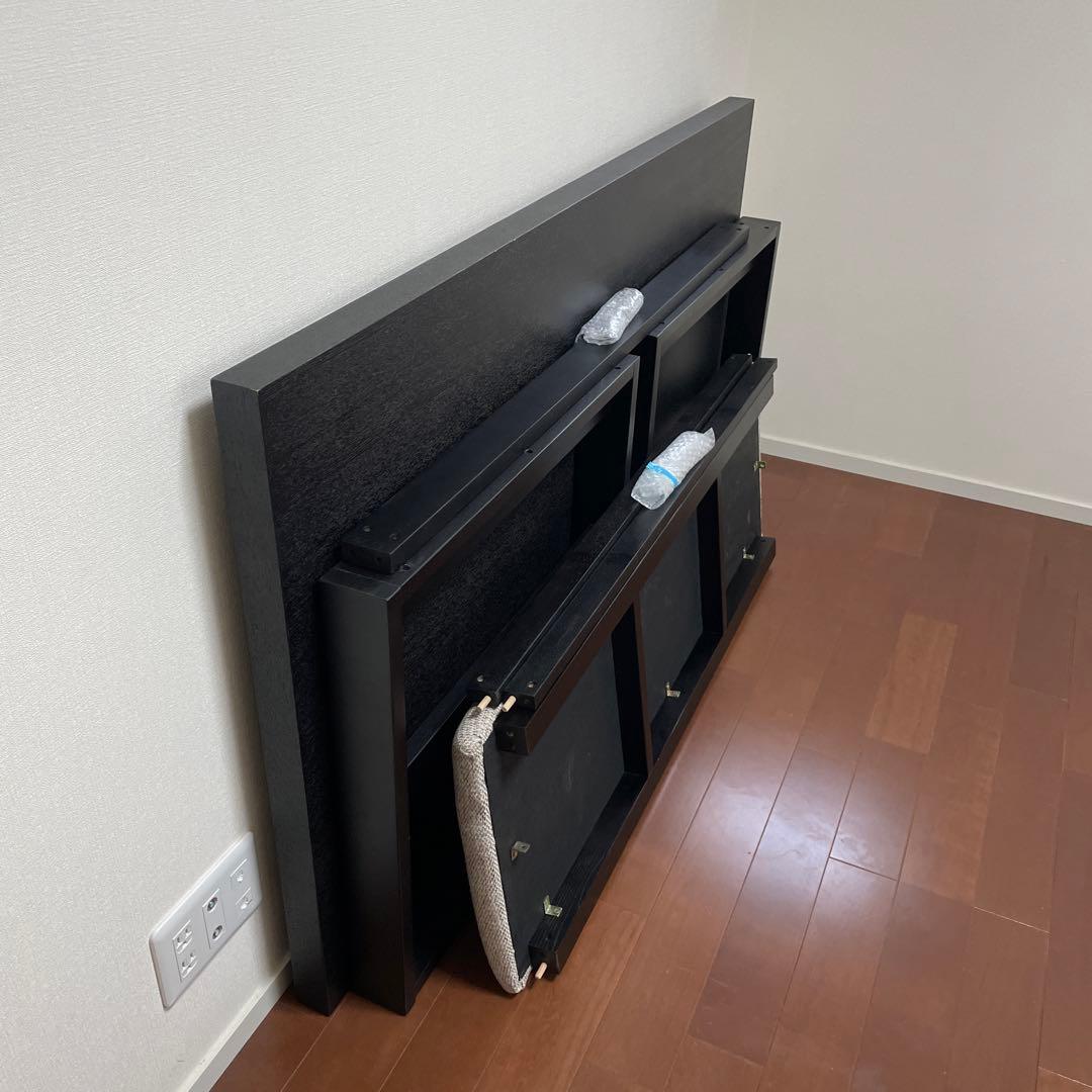 恩*様 4人掛け　ダイニングテーブル　ブラック（テーブルのみ）