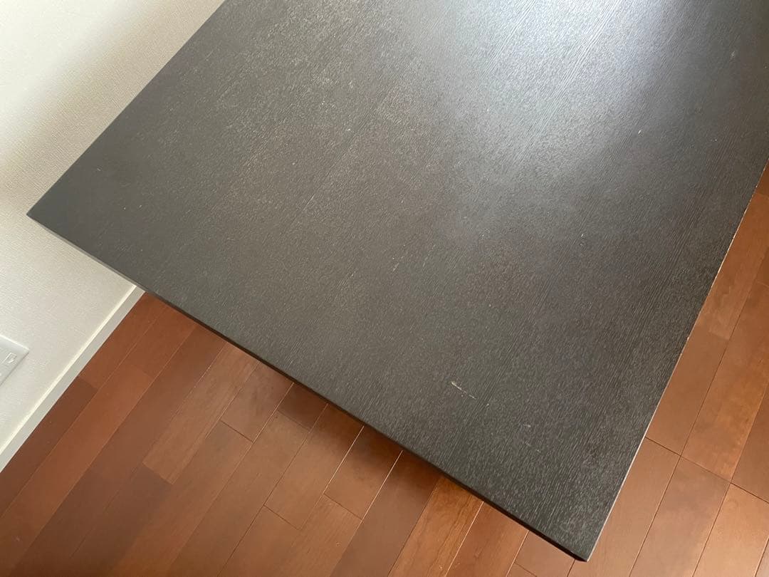 恩*様 4人掛け　ダイニングテーブル　ブラック（テーブルのみ）