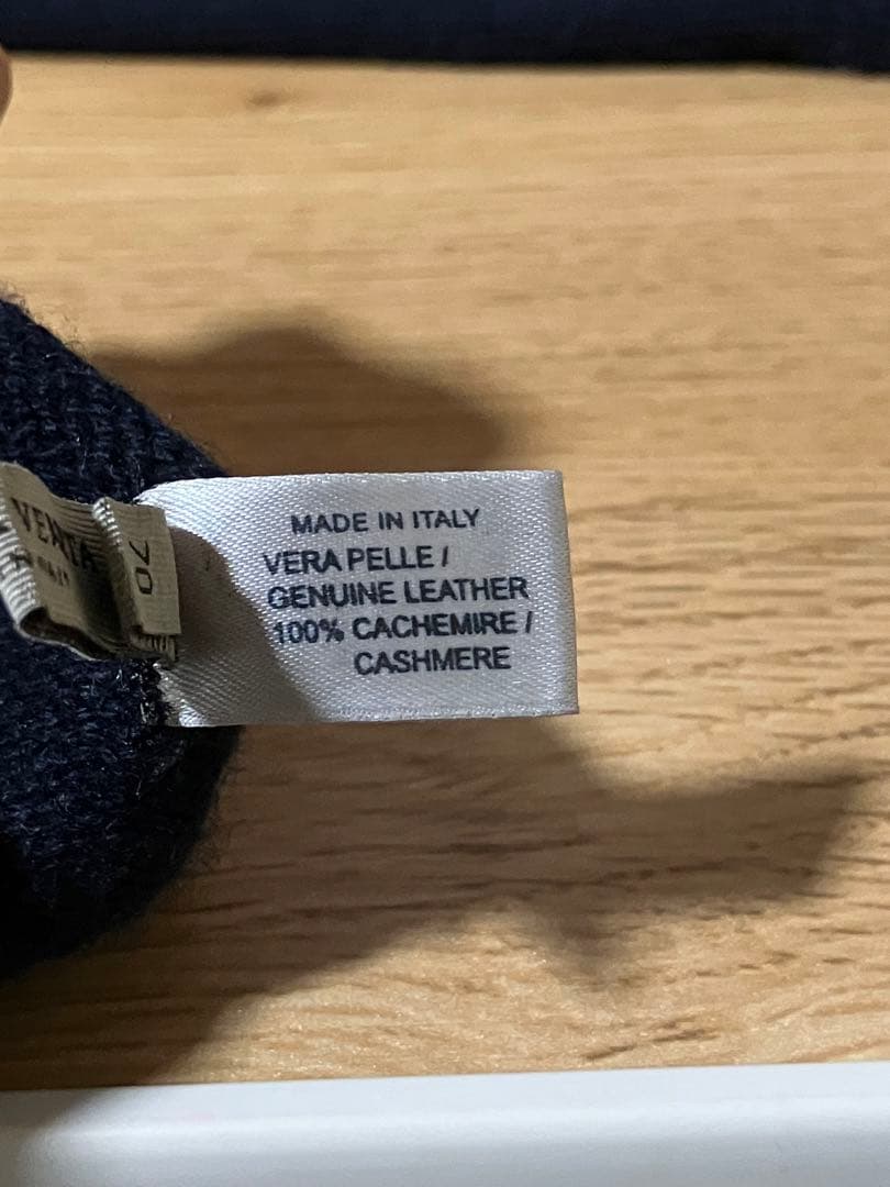 Bottega Veneta カシミヤ レザー手袋 アームウォーマー