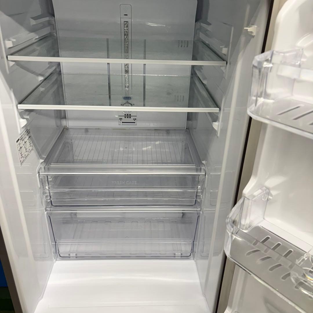 512 SHARP 1〜3人暮らし用　中型冷蔵庫 200L強 小型 ブラウン