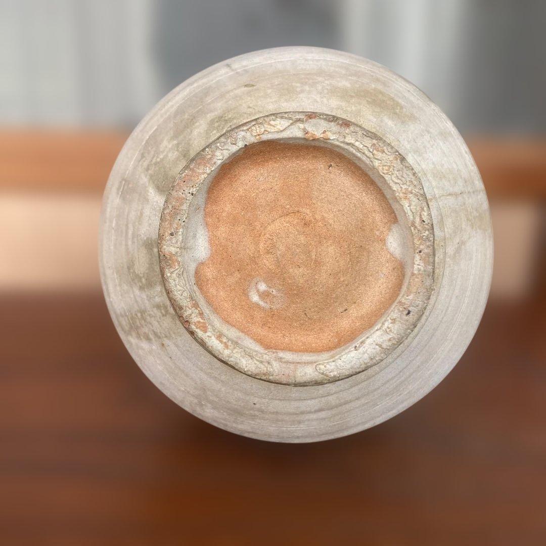 李朝初期粉引徳利