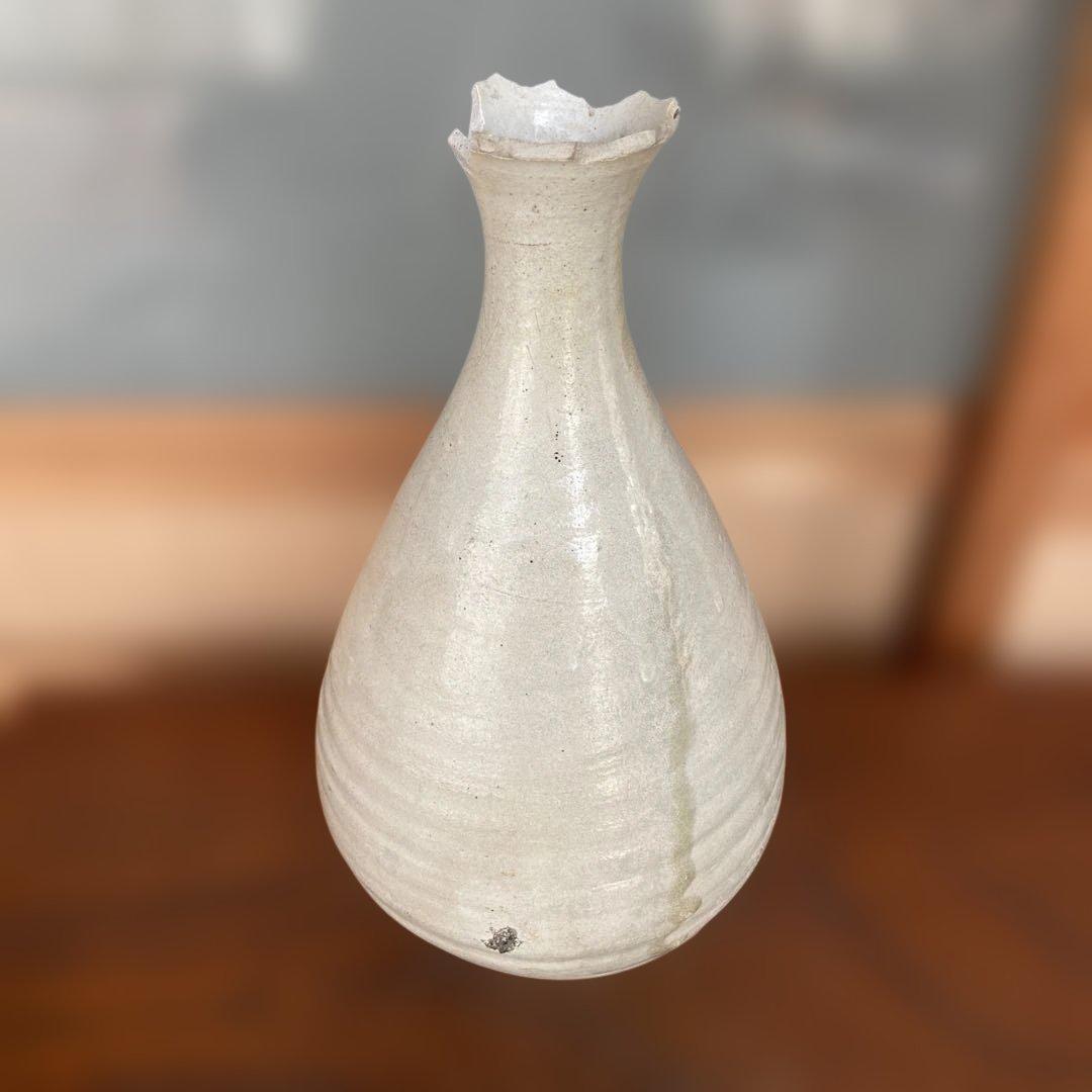 李朝初期粉引徳利