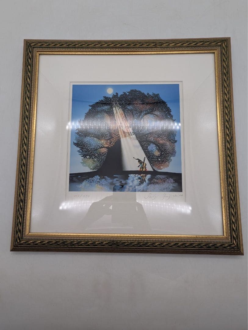 真作 藤城清治 作 四季のメルヘン 秋 月光の響 全世界限定950点