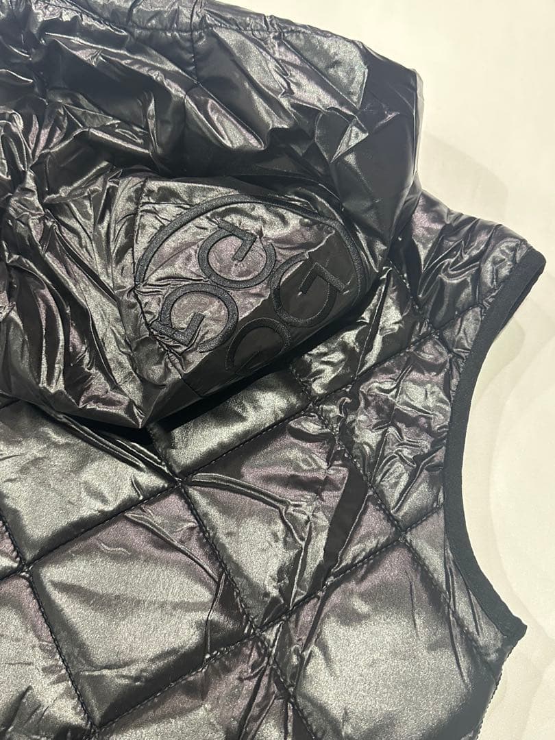 新品未使用新作G/FOREジーフォアレディースベストsizeSブラック