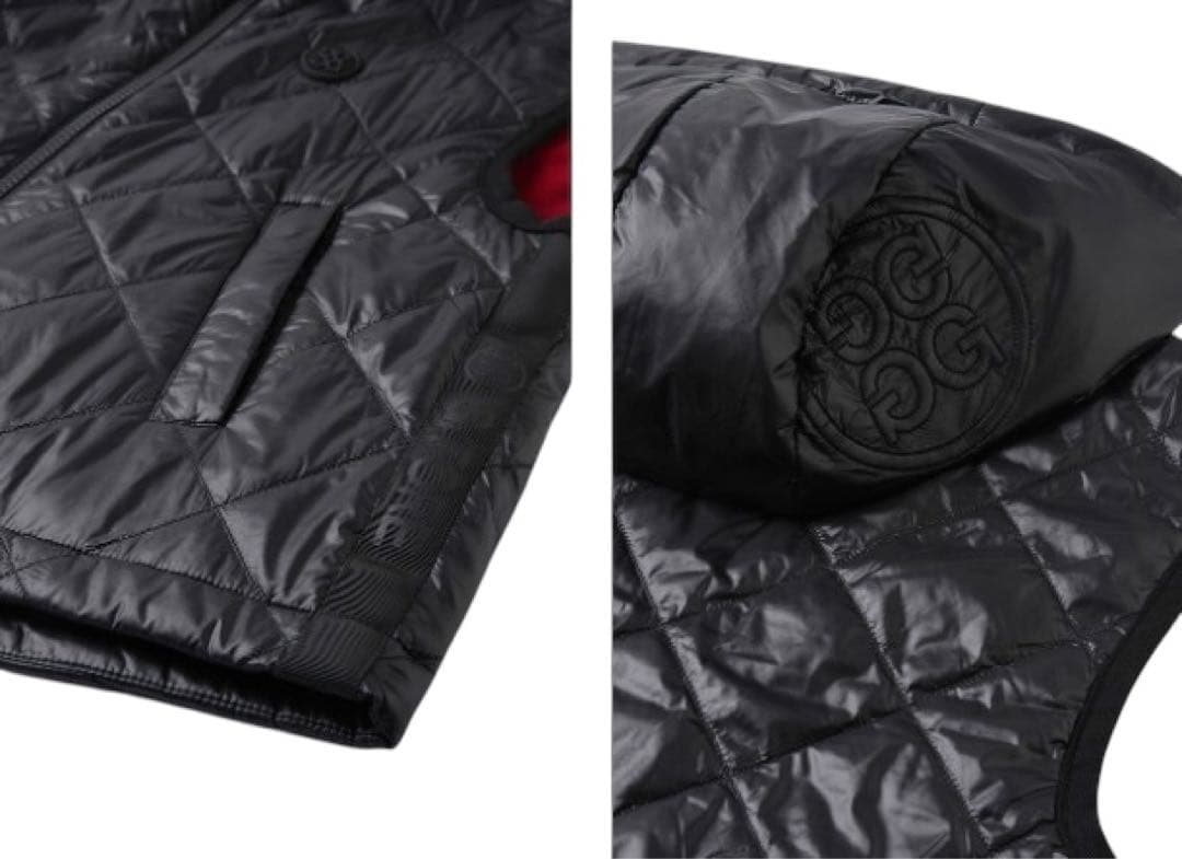 新品未使用新作G/FOREジーフォアレディースベストsizeSブラック