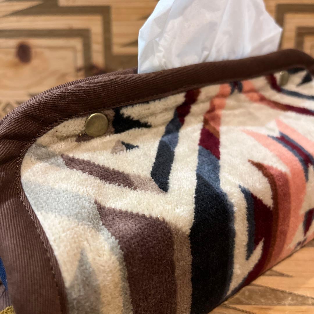 べーやんページ ペンドルトン クッションカバー リメイク ティッシュカバー