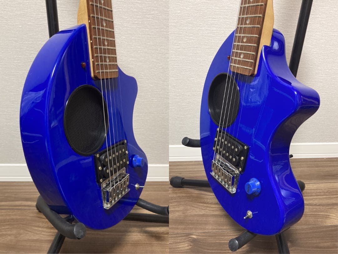 美品 FERNANDES ZO-3 青 ブルー USBアダプター付き 弦新品