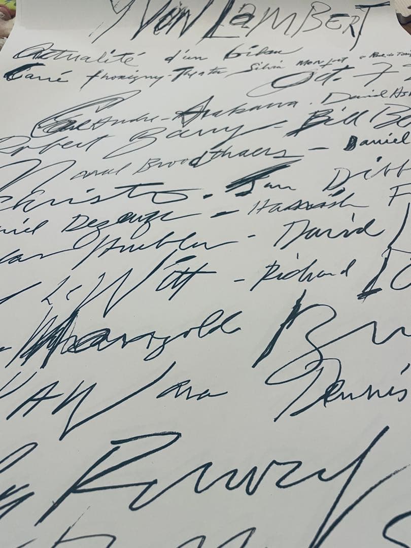 特注額装付き サイ・トゥオンブリー Cy Twombly1972 ポスター