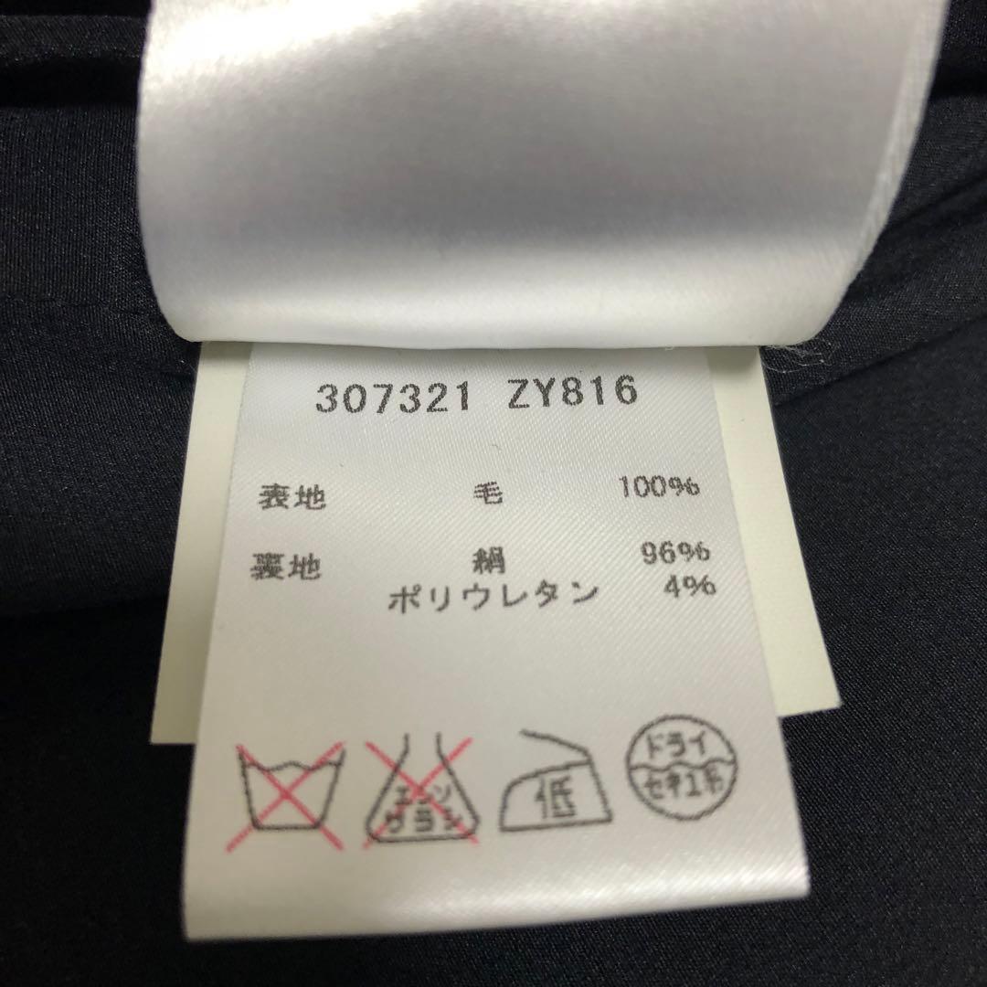 美品　GUCCI ウールコート　金ボタン　ブラック　裏地シルク100%