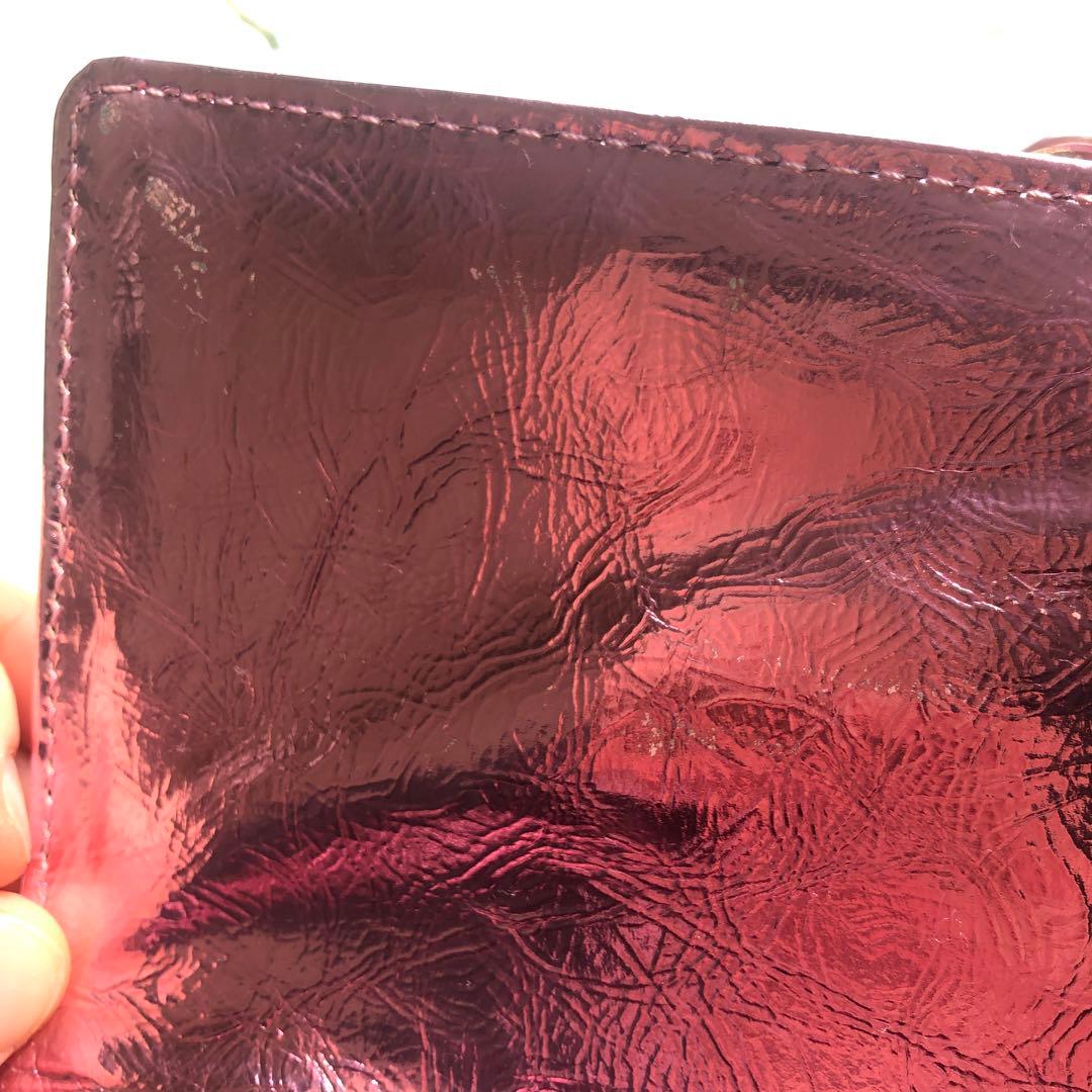 GIANNI VERSACE シャイニーピンク　クラッチ　ショルダー　バッグ