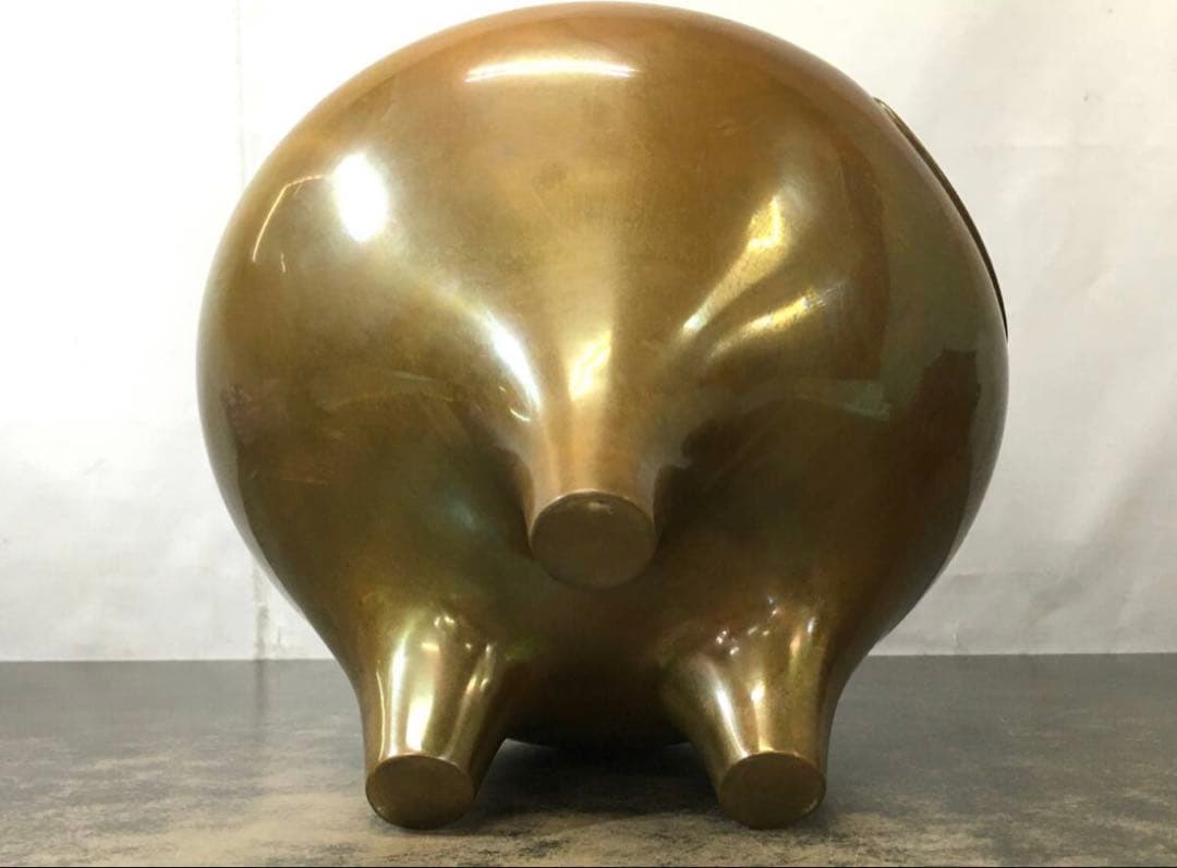 鉄釜 鉄耳環 風炉　灰付 茶道具 共箱付