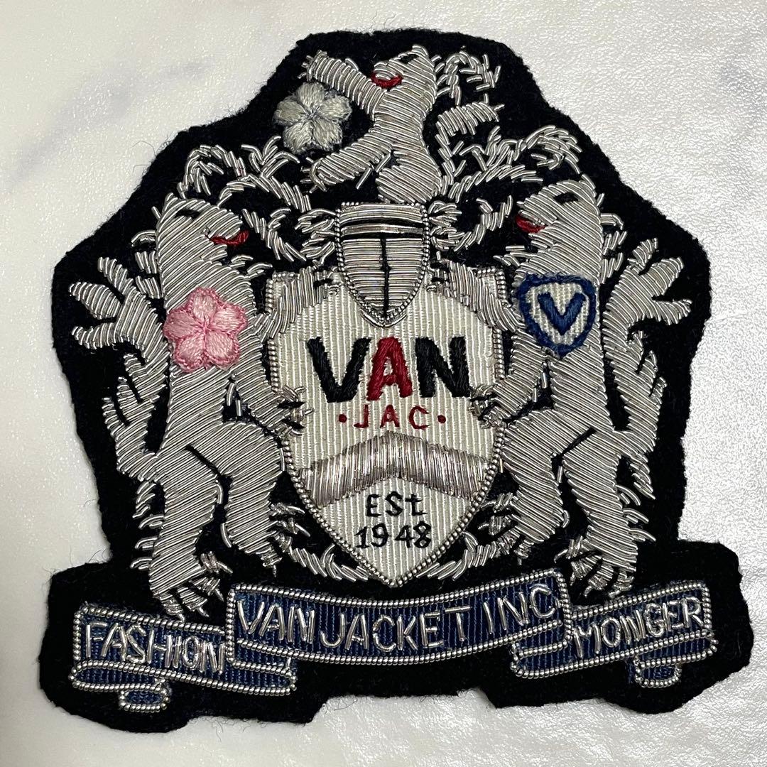 レア♪VAN JACKETシルバーモール 刺繍 ジャケット エンブレム A