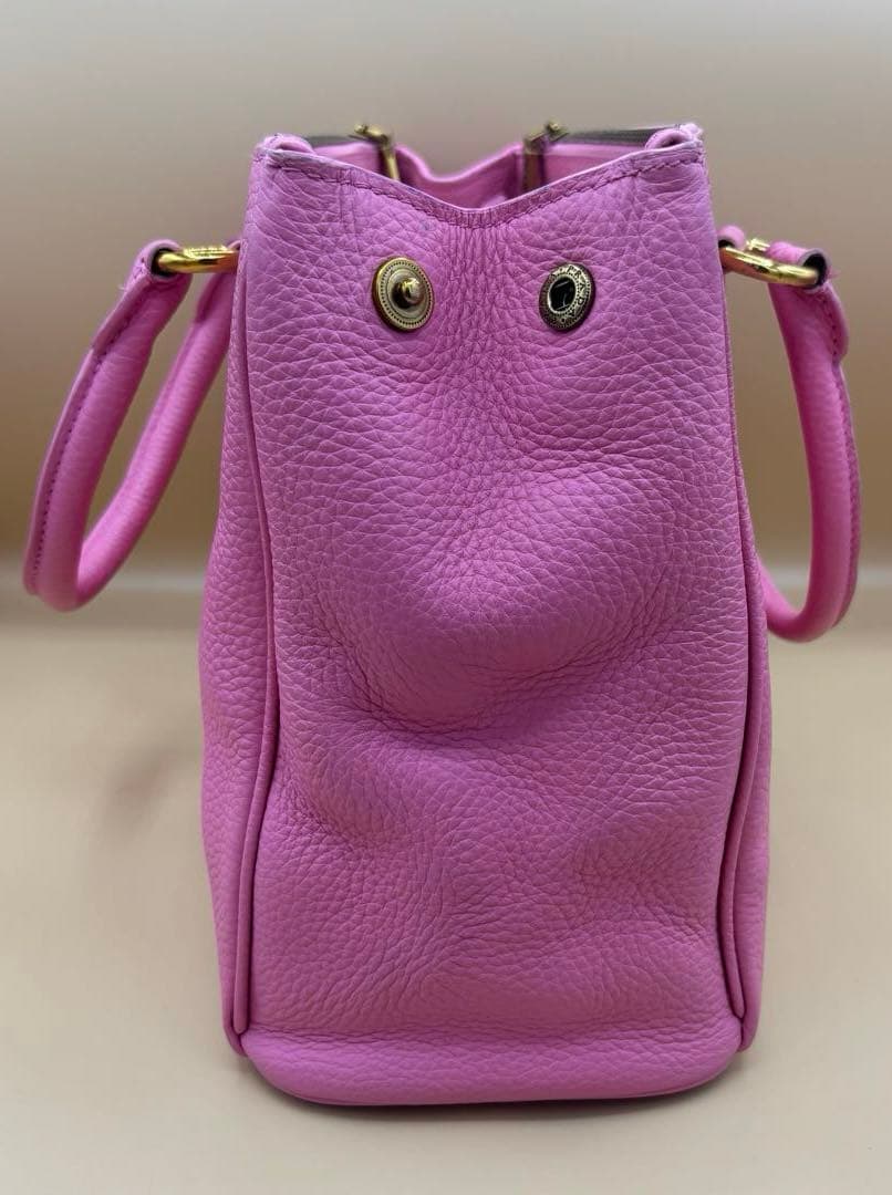 PRADA プラダ レザー ハンド ショルダー バッグ ピンク