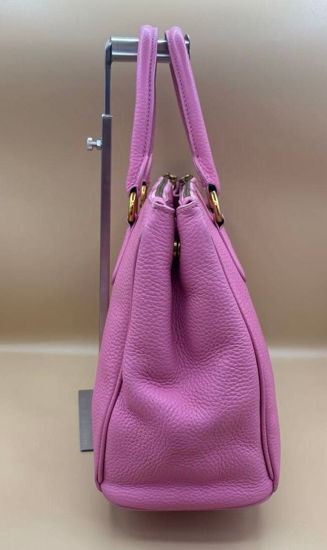 PRADA プラダ レザー ハンド ショルダー バッグ ピンク