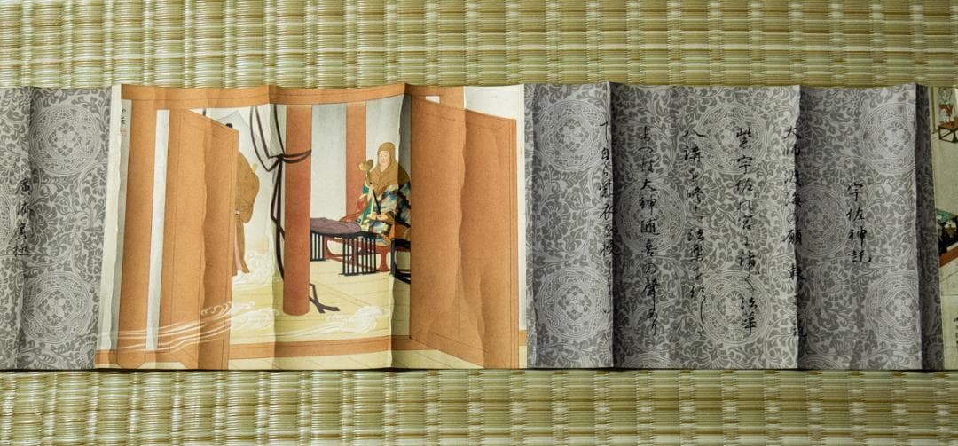 掛軸-1497　伝教大師御伝画 昭和12年　延暦寺　工芸画　天台宗