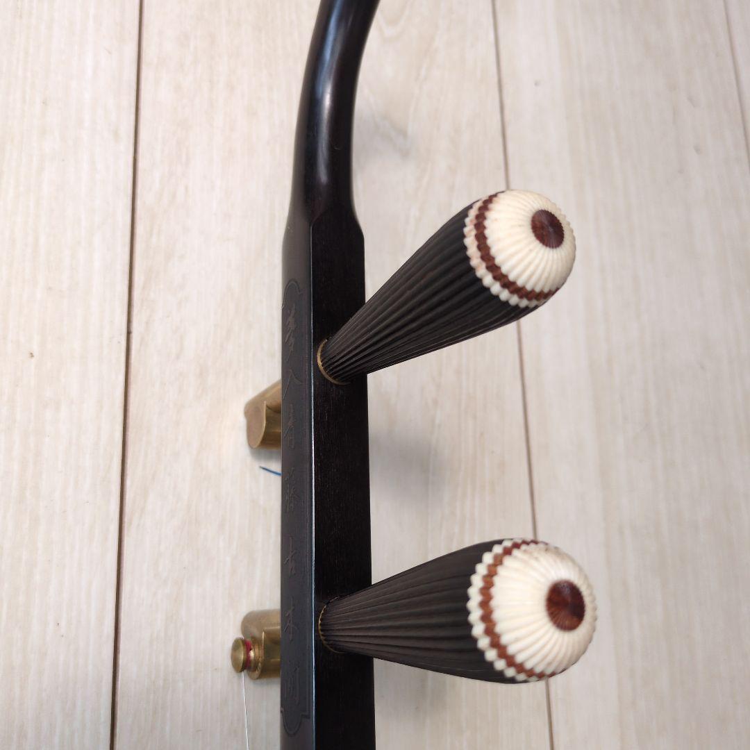 二胡　蛇皮　黒壇　ハードケース付