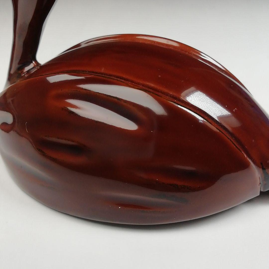 Ｗ１３　香合　『輪島乾漆造り　鶴香合　壱』『塗師　川岸充雅 造』　共箱　茶道具