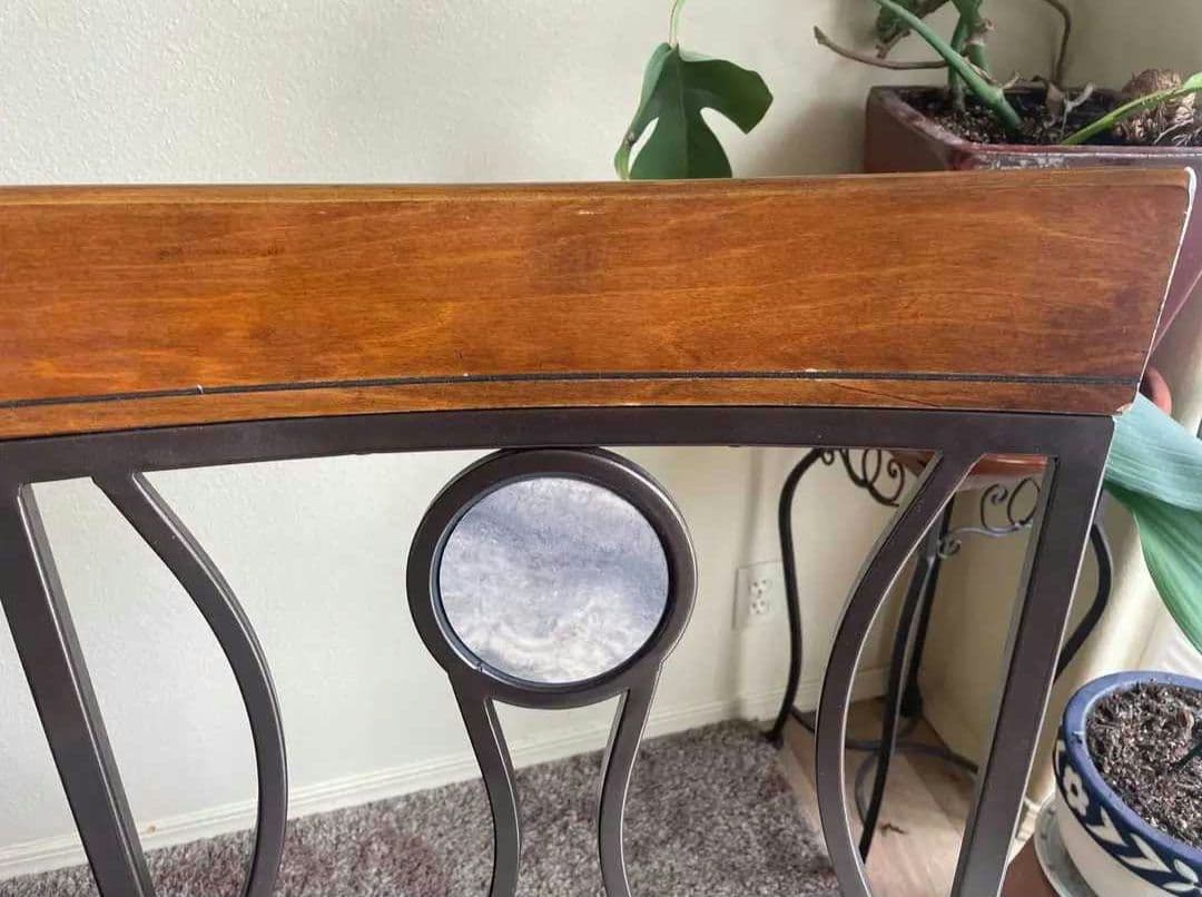 円形ガラス天板のダイニングテーブルセット