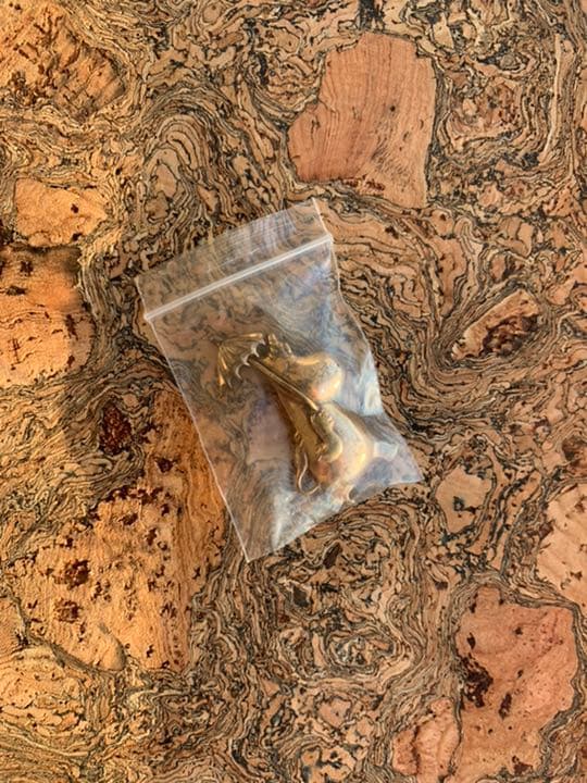 40／50年代　ムーミン　フローレン　アンティーク　ブローチ　ピン　黄銅