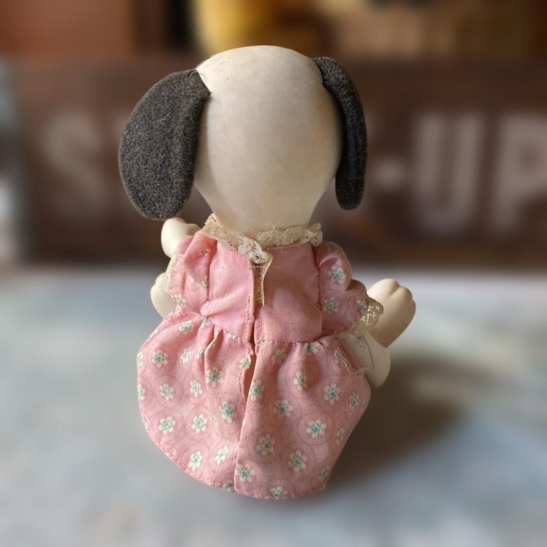 1958's スヌーピー ベル　ドール ピンクの花柄ドレス
