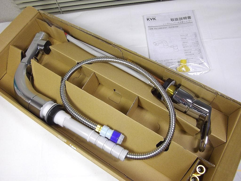 KVK FSL121DET シングルレバー混合栓 洗髪シャワー(eレバー)