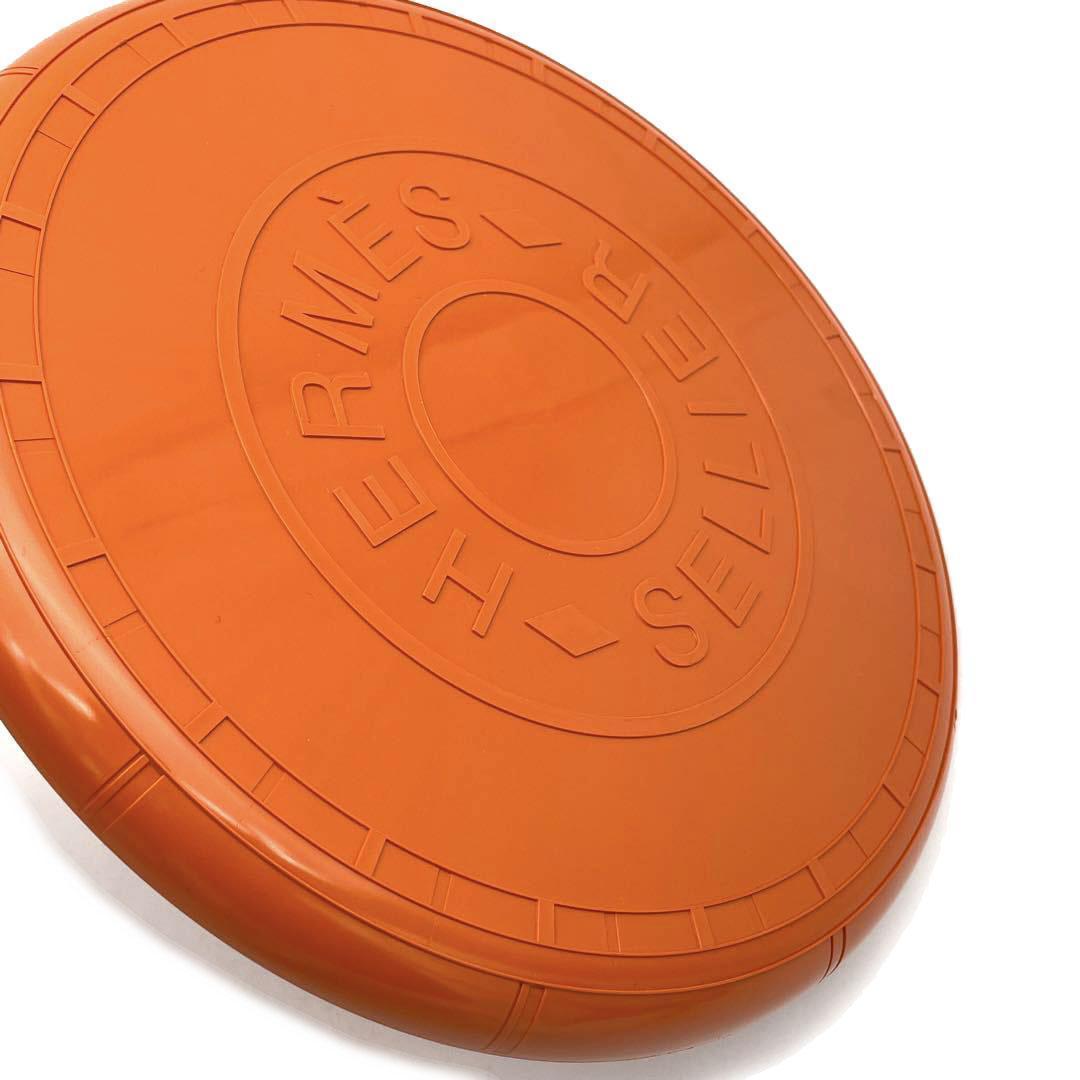 【美品】エルメス 犬用フリスビー ウフ インテリアオブジェ セリエ ☆M22