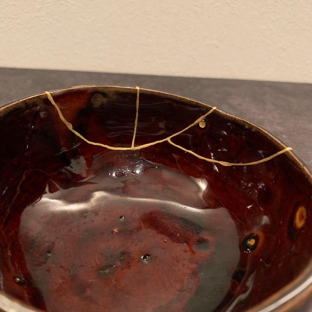 金継ぎ済み　抹茶茶碗-12