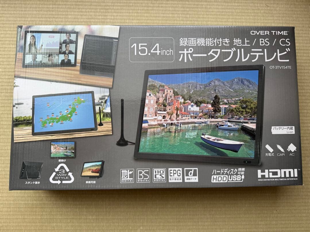 k*2様 OVER TIME 15.4インチ ポータブルテレビ OT-3TV15