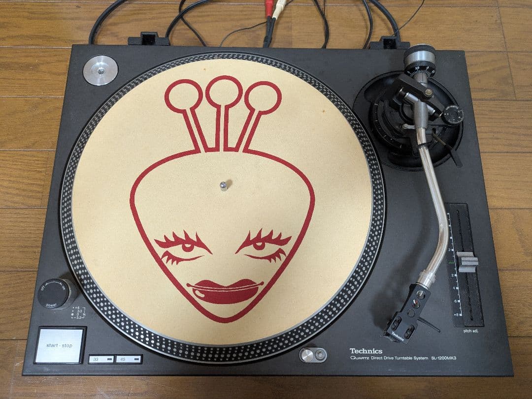 【カバー、針付き】Technics SL-1200 MK3 ターンテーブル