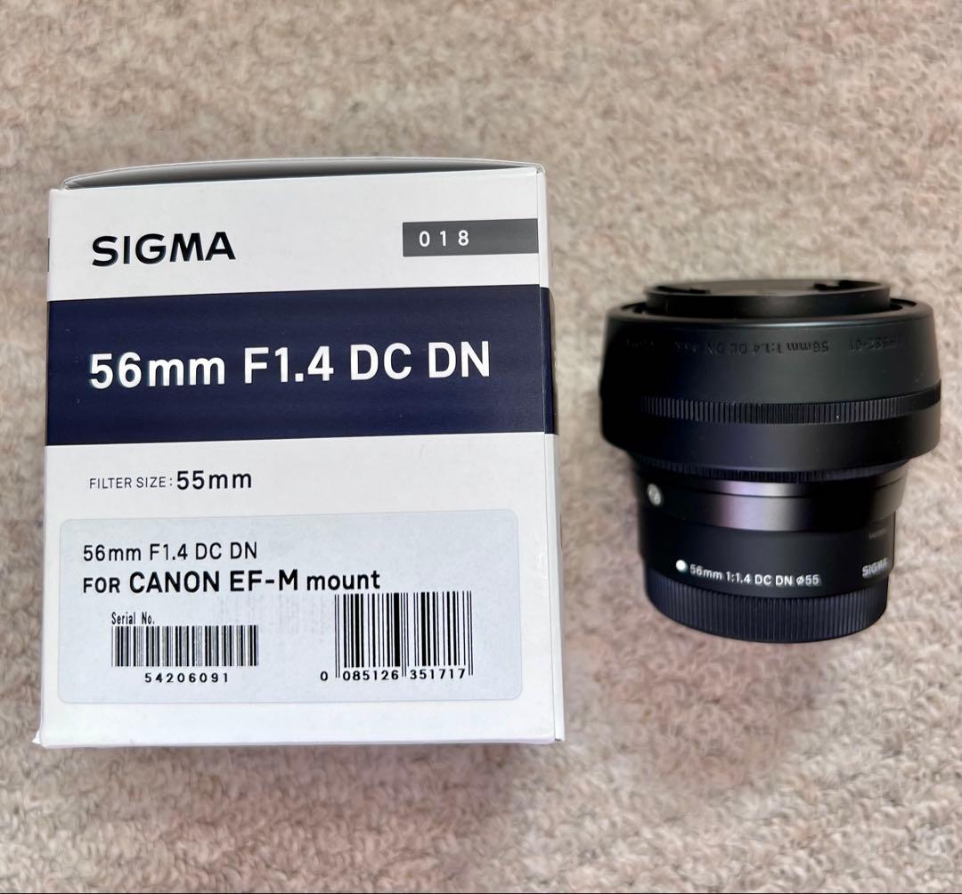 美品SIGMA 56mm f1.4 DC DN・EF-Mマウント