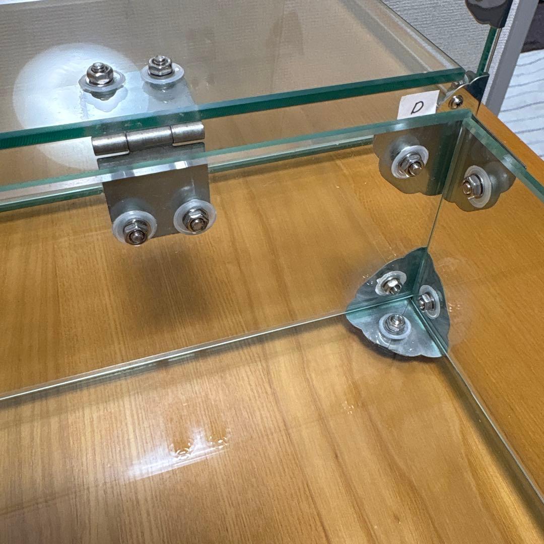 アンティーク風ガラスケース2段！雑貨などのディスプレイに！【C.D】