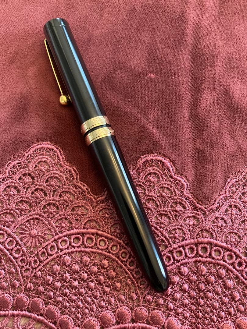 あき　OHASIDO 大橋堂 万年筆 ブラック×ゴールド