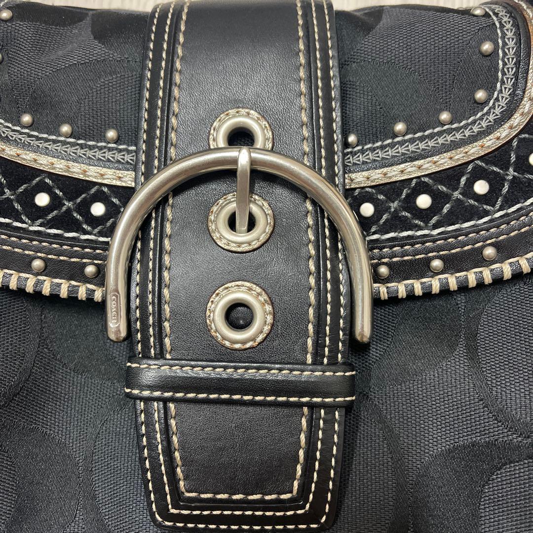 最終価格！コーチ1048ショルダーバッグ　ブラック