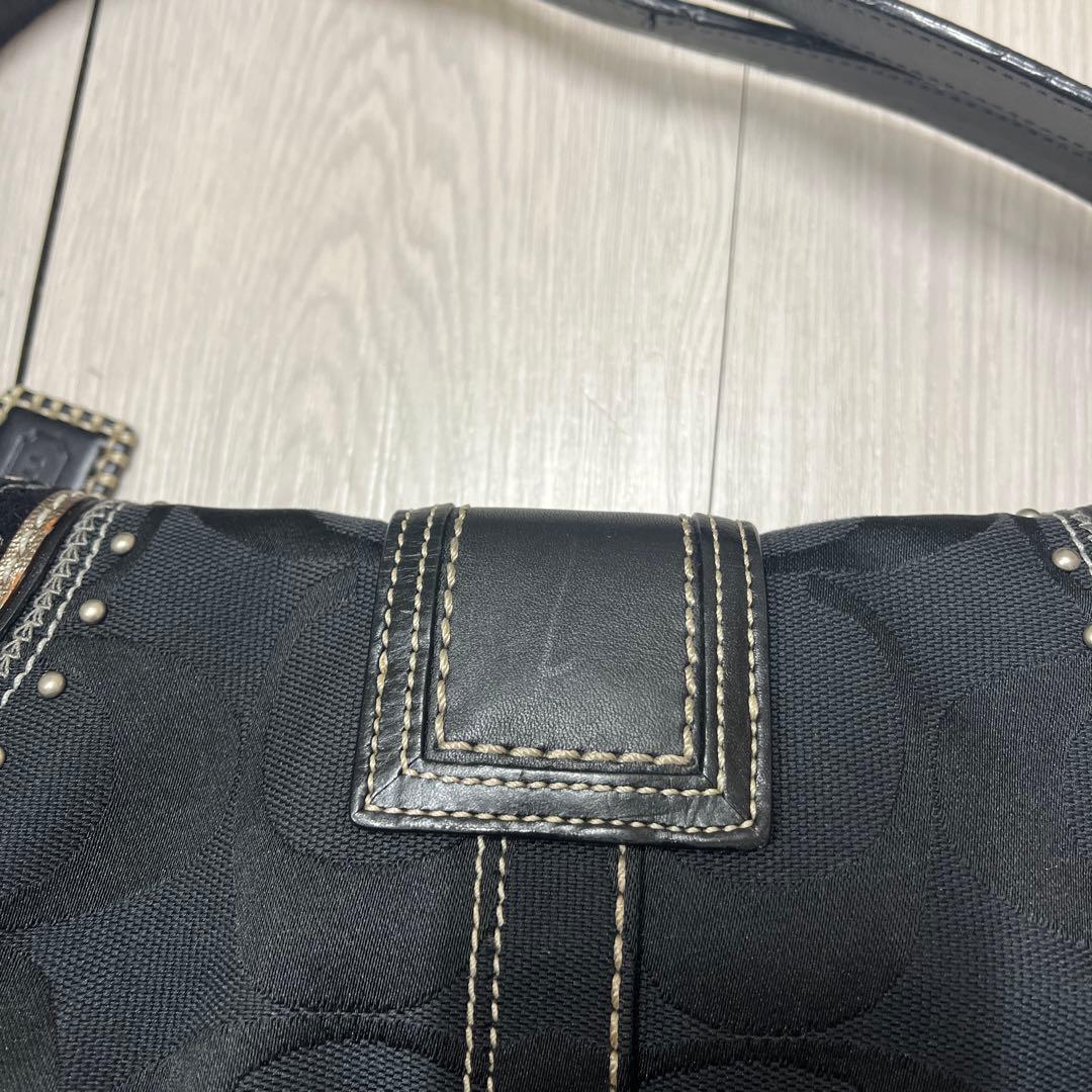 最終価格！コーチ1048ショルダーバッグ　ブラック