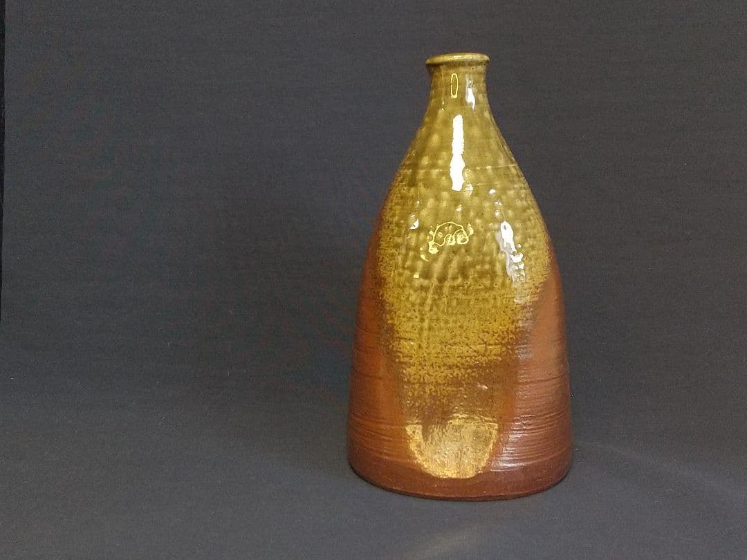 舟徳利花入 (備前)