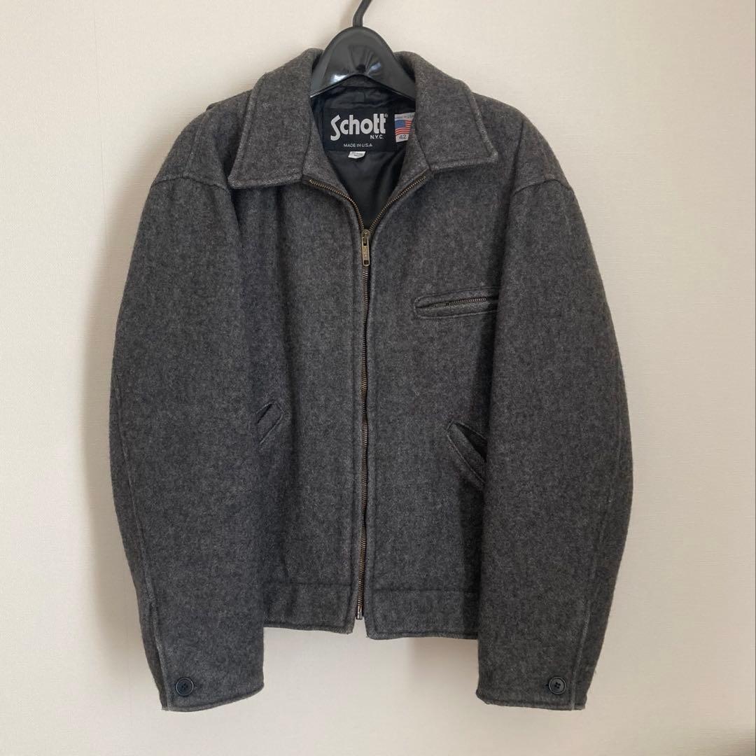 schott wool riders jacket 42 USA製