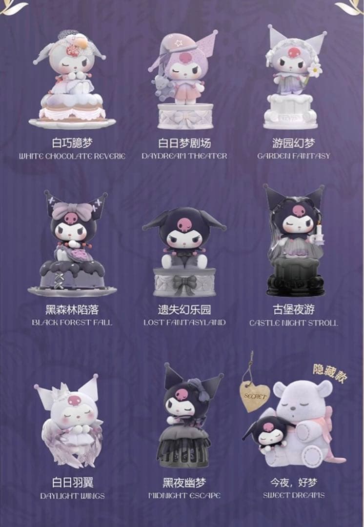 MINISO海外限定正規品　クロミ　お昼の月シリーズ　アソートボックス　サンリオ