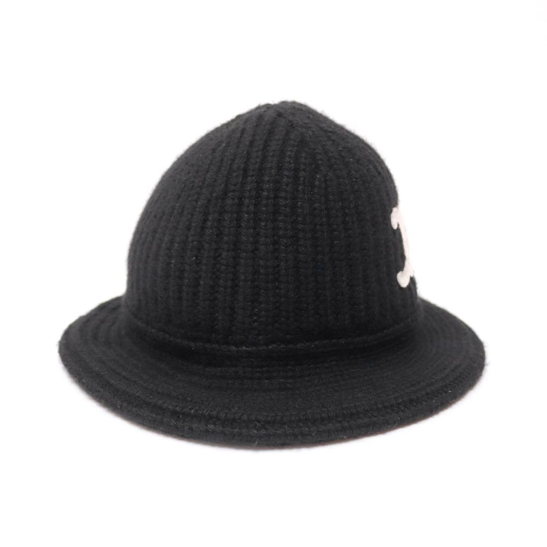 【新品同様】セリーヌ トリオンフ クロシェ バケットハット ニット帽 ビーニー