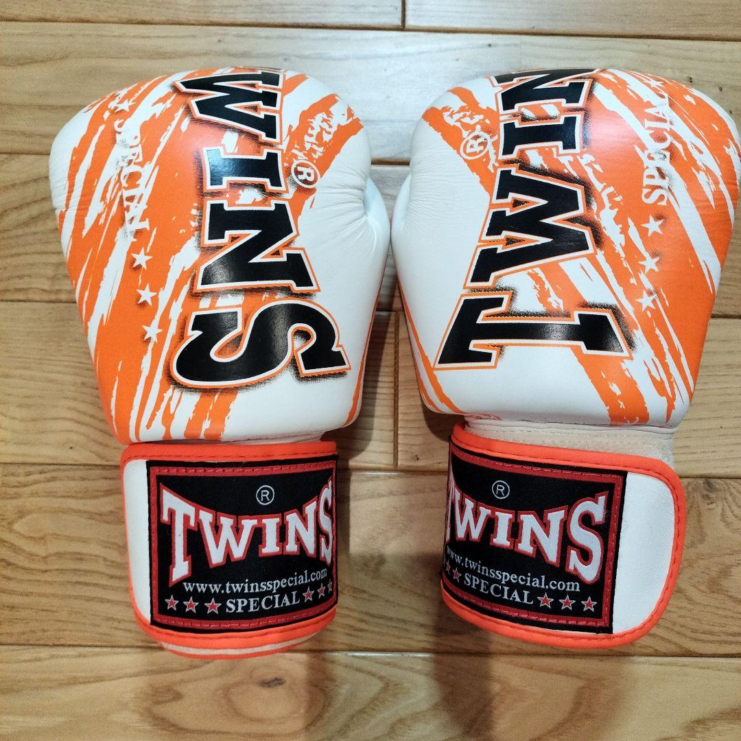 TWINS ボクシンググローブ 8oz オレンジ