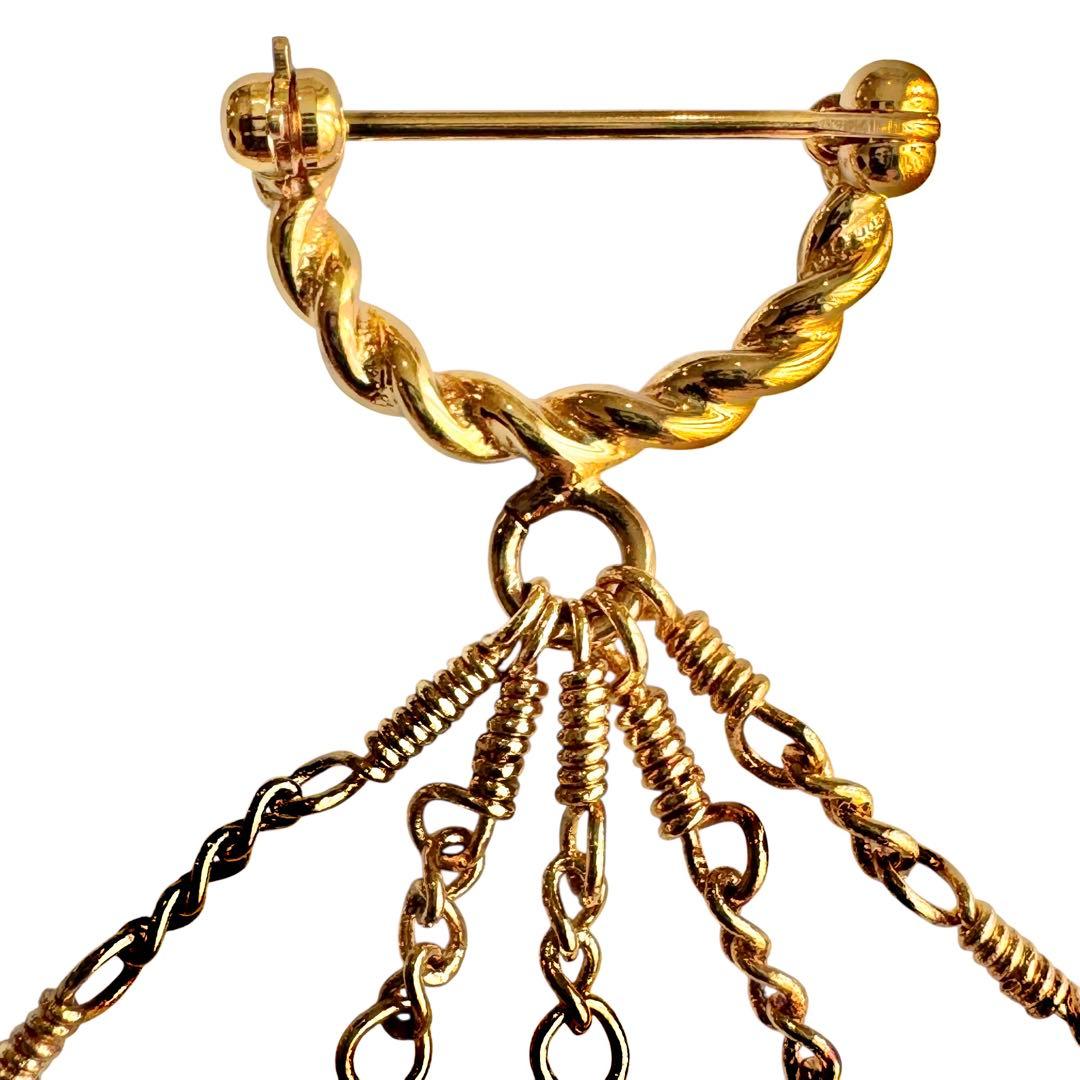 ルイヴィトン　スウィート　モノグラム　5連アイコンフリンジ　ブローチ　極美品