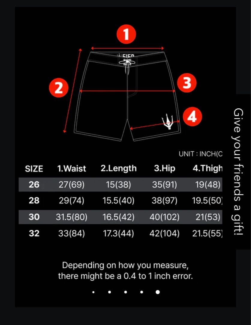 【新品未使用】FIEDサーフパンツ/フィジーク/ステージショーツ 28サイズ