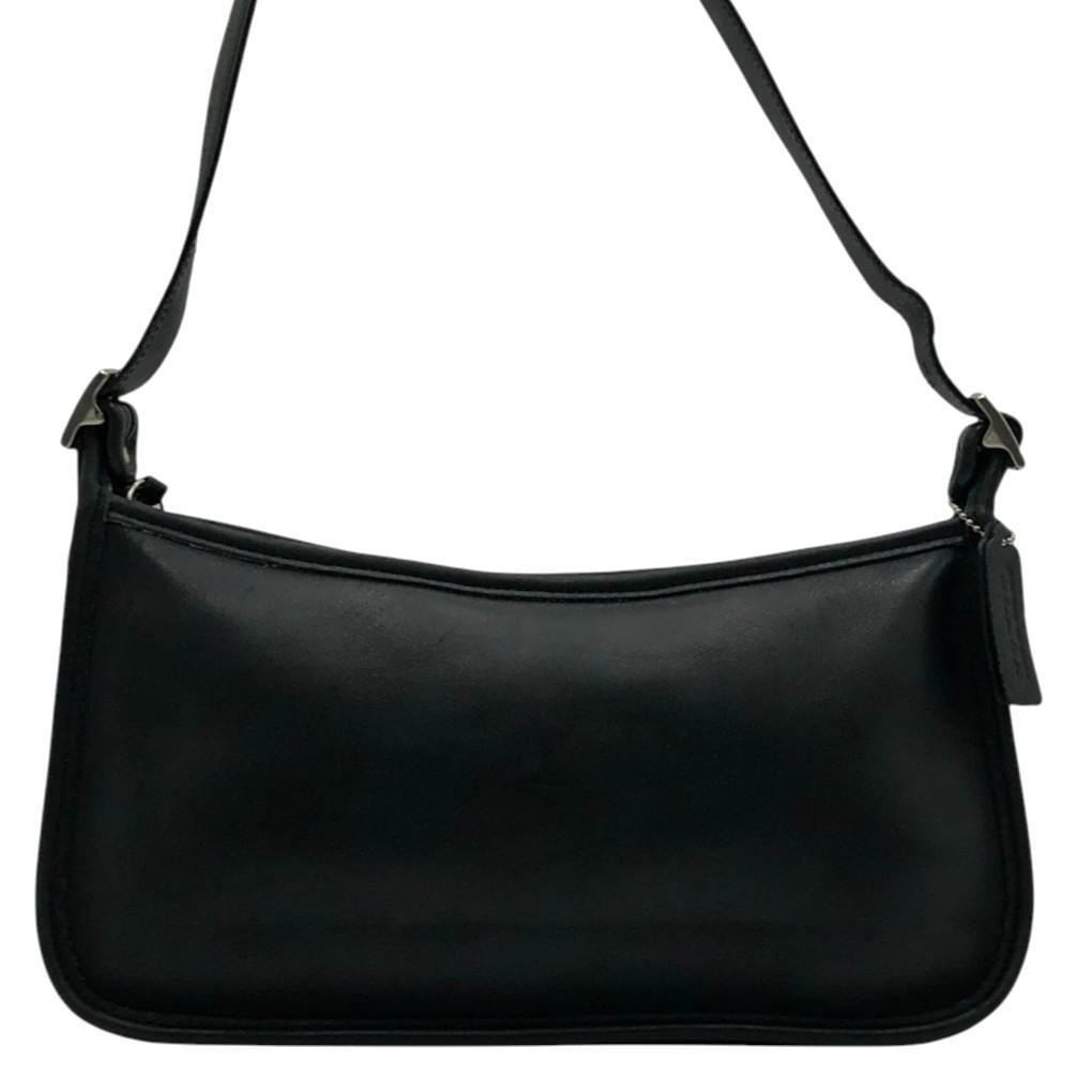 【美品・希少】OLD COACHオールドコーチ　ショルダーバッグ　ブラックレザー