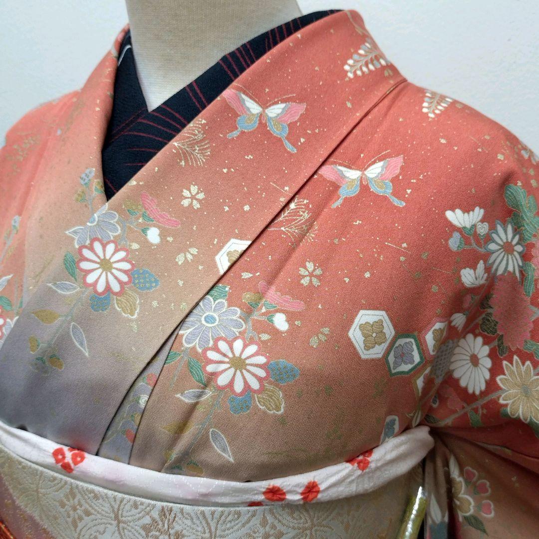 733　半額セール　やまと誂え　正絹　友禅　訪問着　 4点フルセット