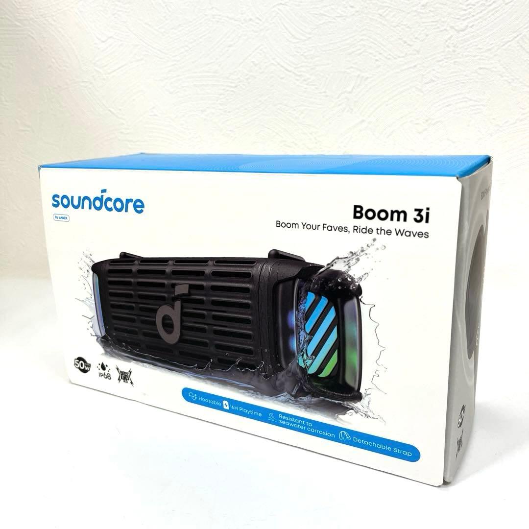 【美品】Anker Soundcore Boom 3i ポータブルスピーカー