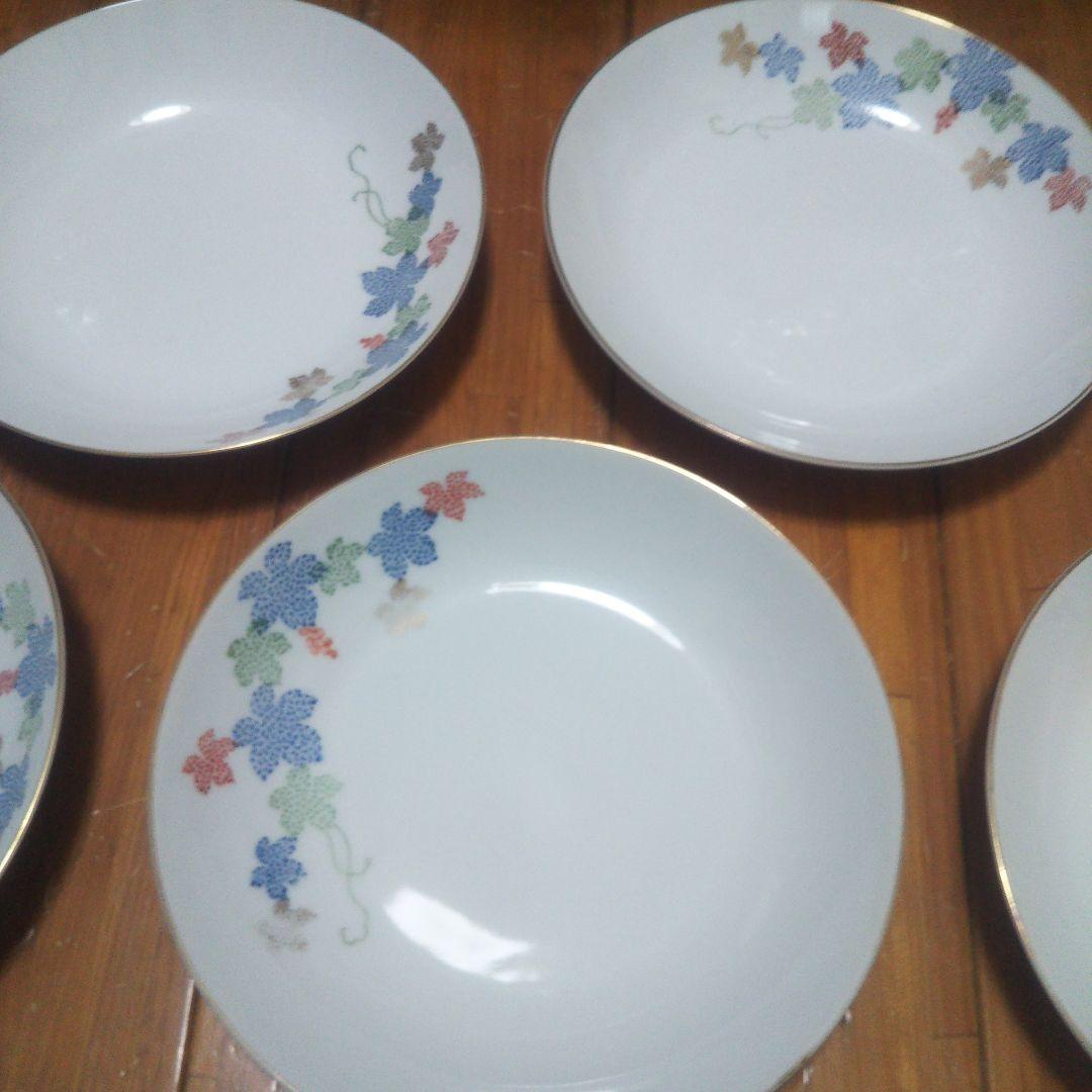 昭和レア物30年代古い深川製磁有田焼皿10枚揃いもう手に入らない飾り品未使用品