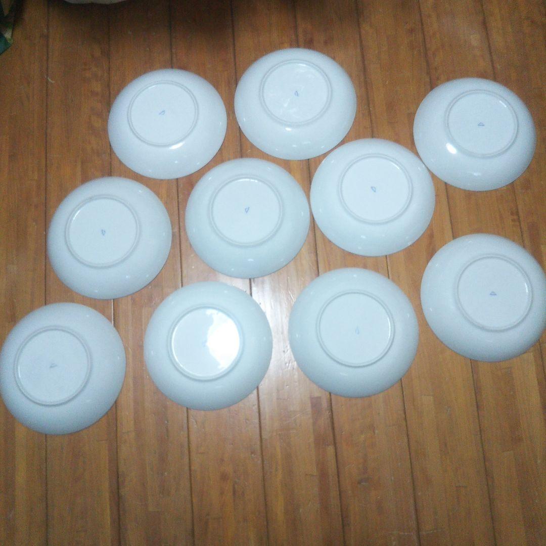 昭和レア物30年代古い深川製磁有田焼皿10枚揃いもう手に入らない飾り品未使用品