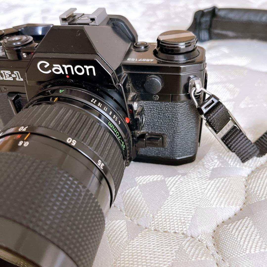 Canon AE-1 ズームレンズ ストロボ ストラップ セット