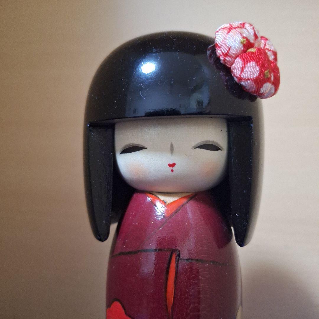 内閣総理大臣賞受賞宮川雄一作創作こけし『想い出』晃常こけし工房『春の夢』セット