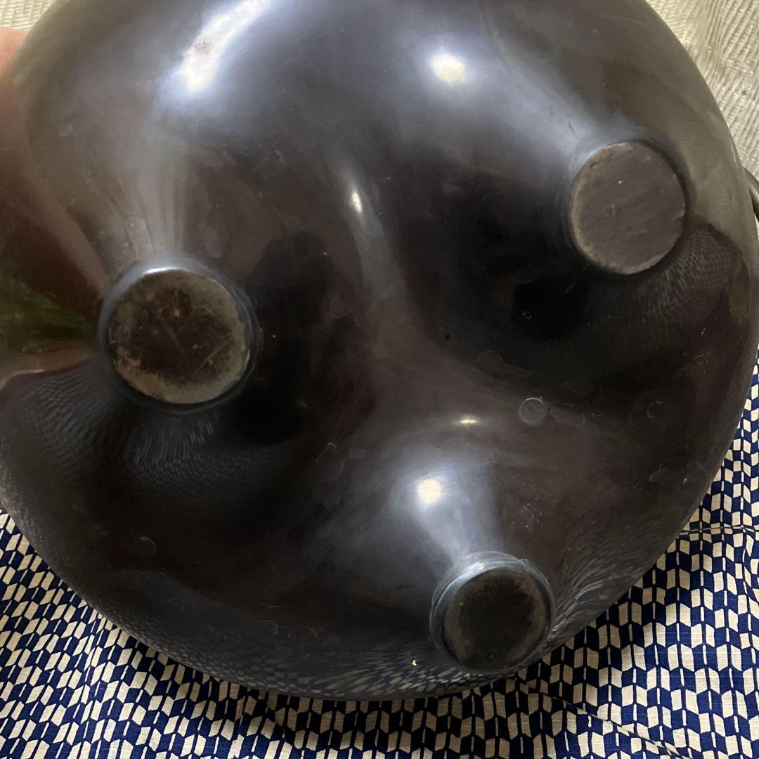 茶道　鬼面風炉　風炉釜