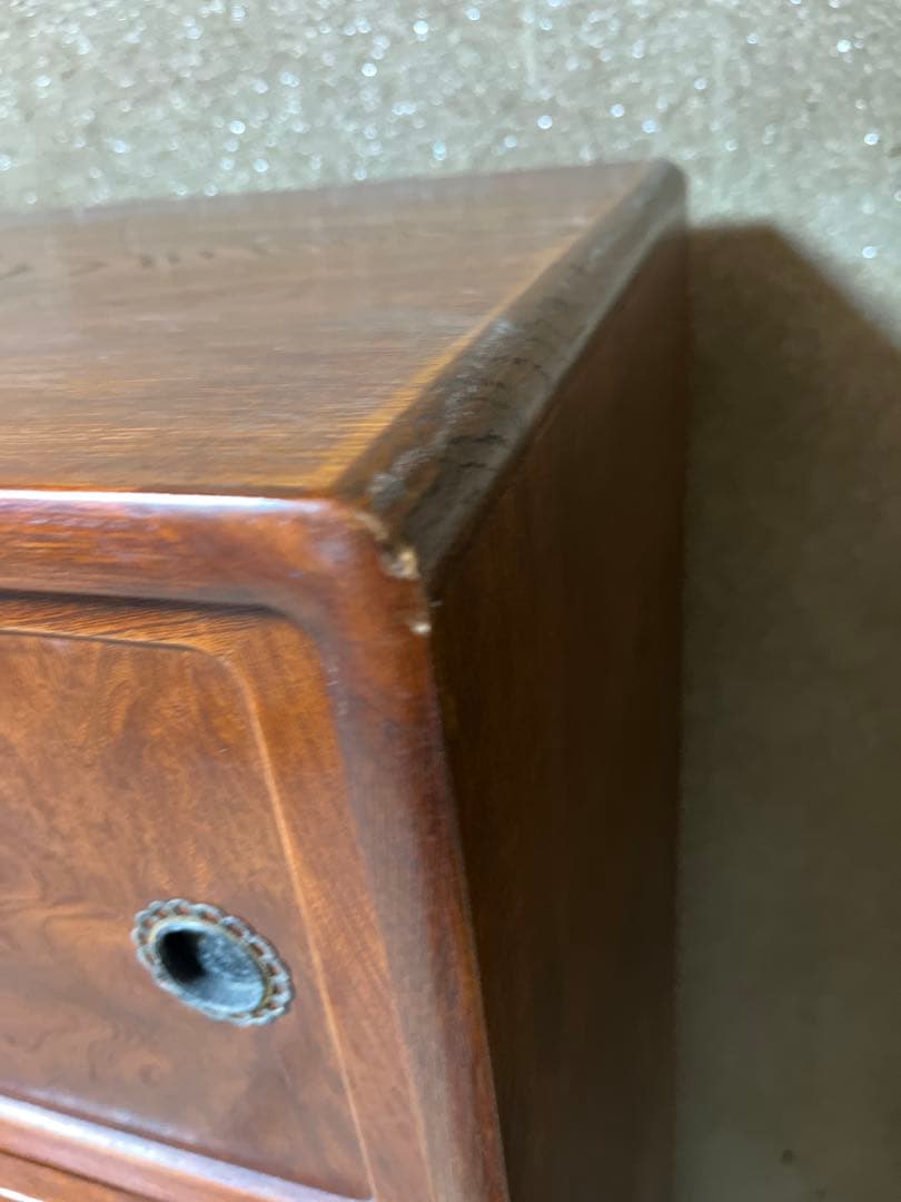 昭和レトロ 木製 茶箪笥 水屋箪笥 ガラス戸